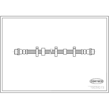 Corteco Brake Hose, 19034273 19034273